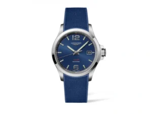 Longines Conquest VHP 43mm Esfera Azul Caucho L37264969 Del Campo Joyeros